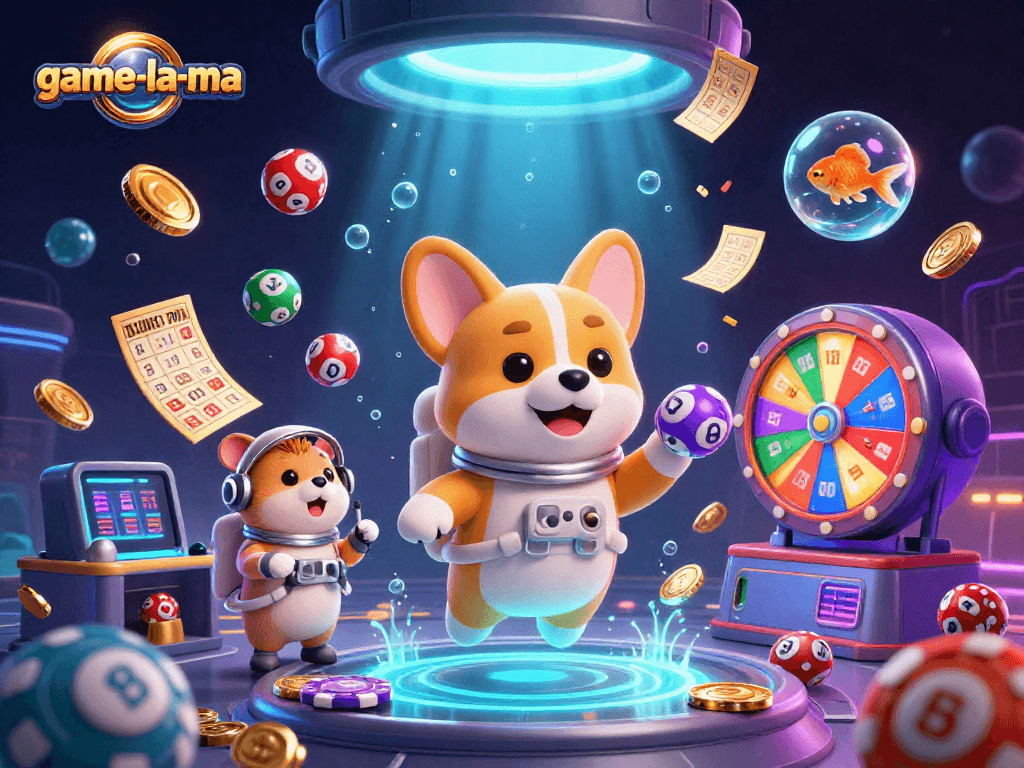 Experience thrilling moments at game-la-ma with cartoon characters in a casino adventure.
