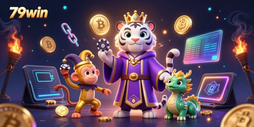 Experience thrilling gameplay with 79win characterized by vibrant casino elements and engaging characters.