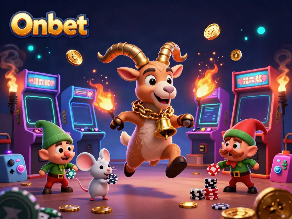 Engage with Onbet's festive 3D casino, featuring Krampus, angel mouse, and mischievous gremlins.