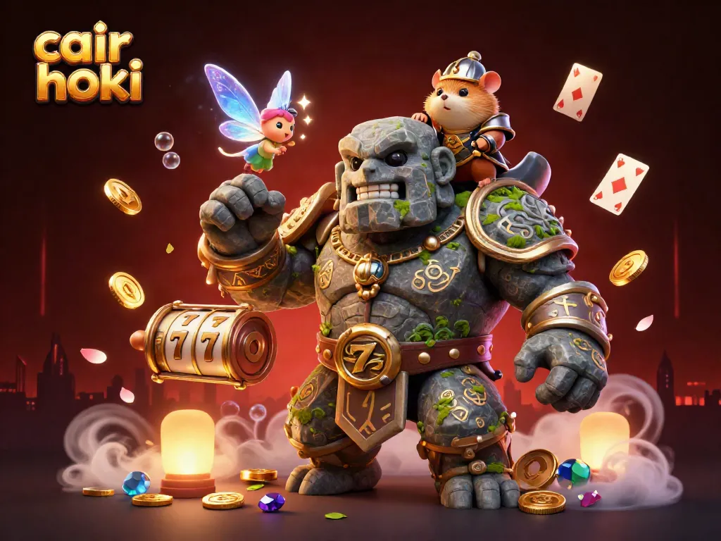 Gambarkan keramaian permainan dengan cair hoki, golem mistis, peri magis, dan energi kemenangan!