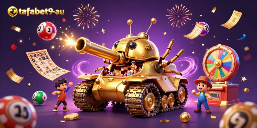 Experience the excitement at fafabet9-au with dynamic lottery balls and vibrant casino scenes.
