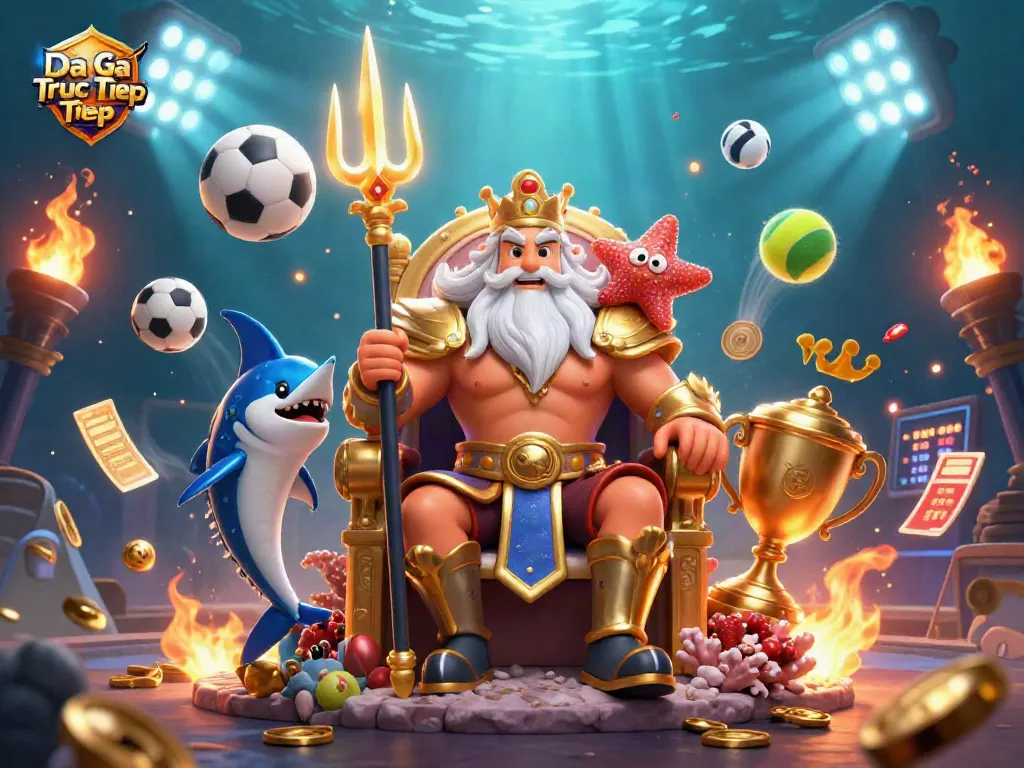 Experience Da Ga Truc Tiep live action as Neptune oversees thrilling matches in stunning detail.