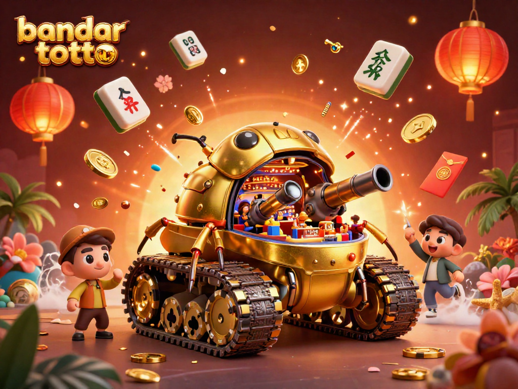 Experience excitement at bandar toto macau with colorful casino scenes and festive elements.