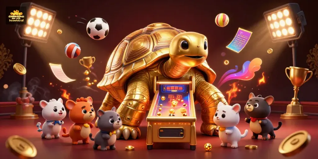 Engage with interactive kết quả bóng đá - kqbd keonhacai game elements in a vibrant 3D cartoon scene featuring sports dynamics.