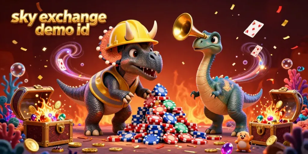 Engage with the sky exchange demo id in this lively scene featuring vibrant gaming elements, excitement, and celebrations.