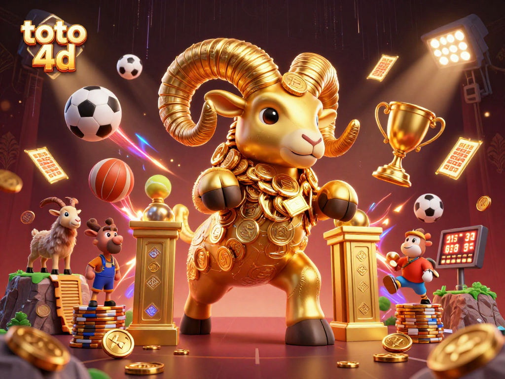 Experience the thrill of toto 4d with dynamic sports elements and vibrant casino imagery.