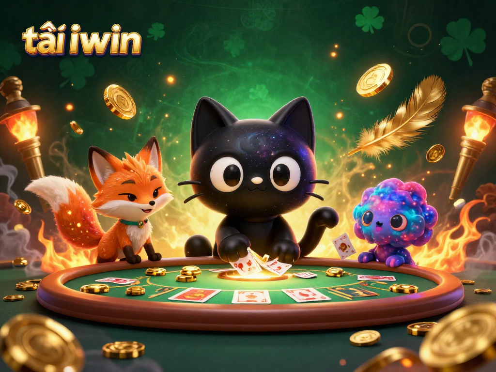 Experience the thrill of tải iwin as the cosmic cat draws in golden chips at the casino table!