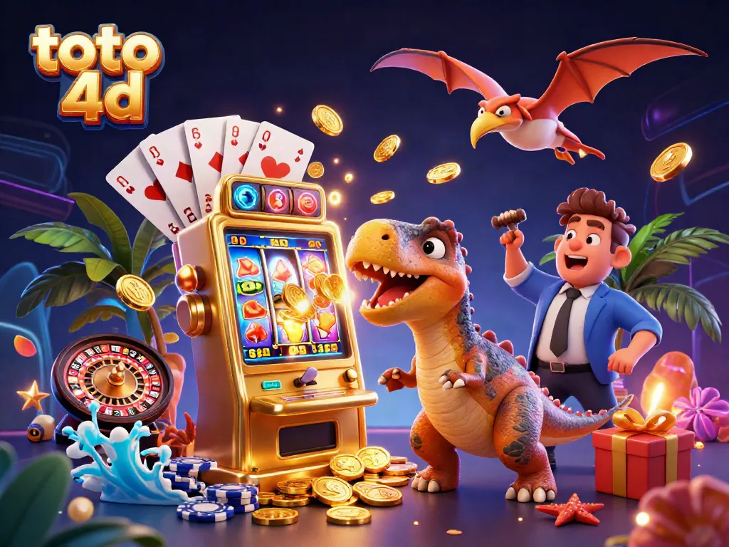 Menangkan hadiah dengan bermain toto 4d di kasino yang penuh dengan koin emas dan permainan menarik.