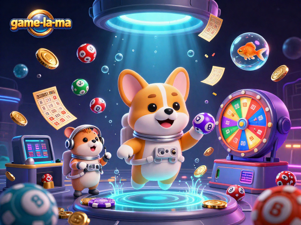 Experience thrilling moments at game-la-ma with cartoon characters in a casino adventure.