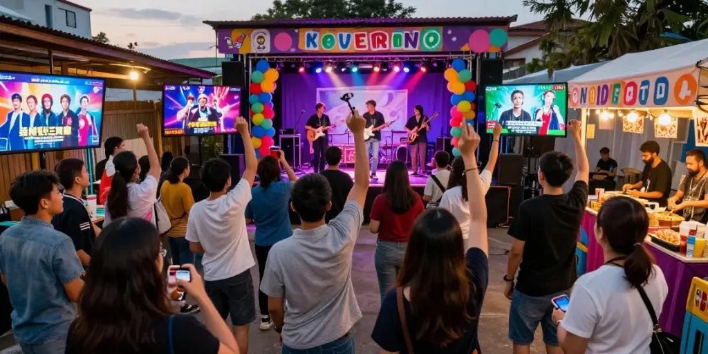 Menang66: Penggemar TV dan musik merayakan acara hiburan dengan antusias.
