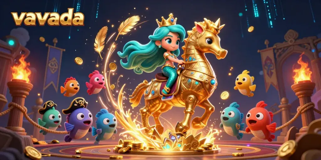 Experience thrilling gameplay at Vavada with lively casino illustrations and vibrant characters.