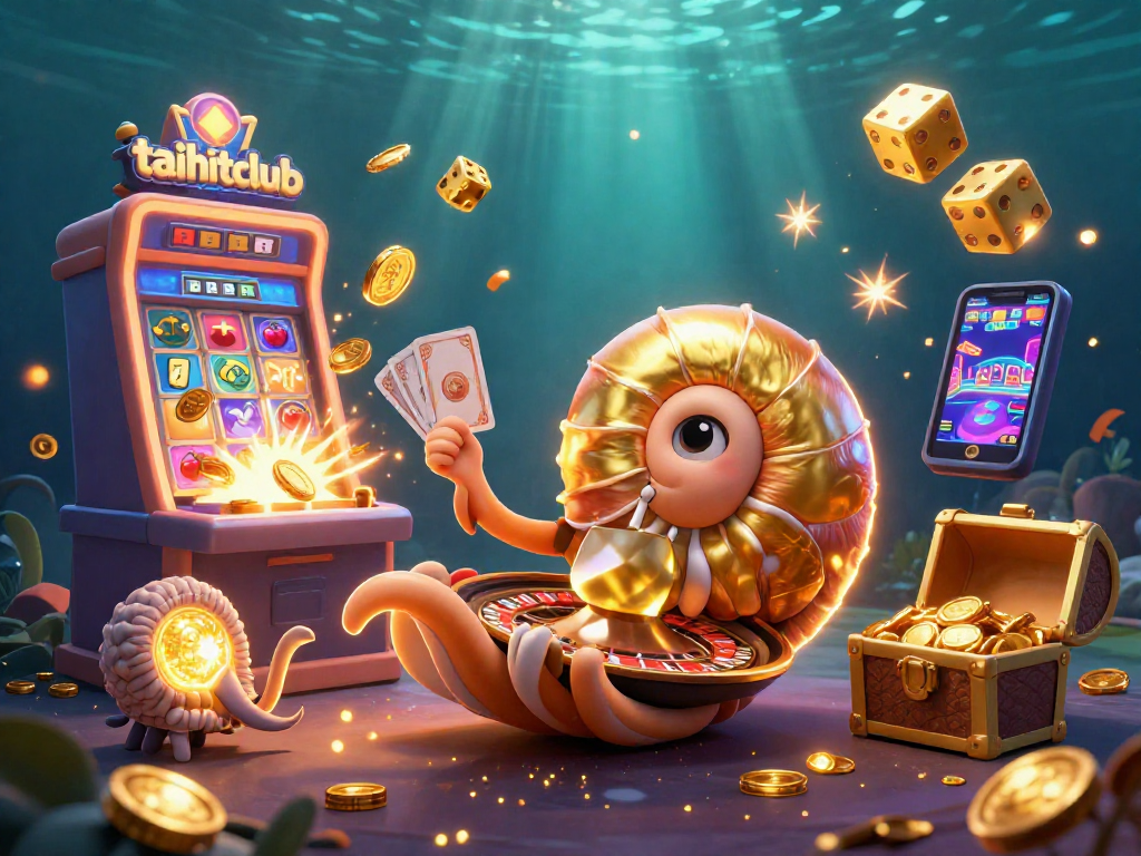 Engage in thrilling casino fun with taihitclub's vibrant 3D illustration of games and winning!