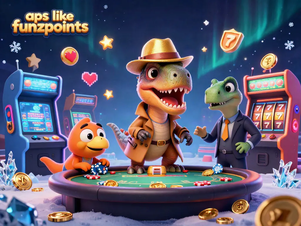 Enjoy the best games like Funzpoints with vibrant 3D casino characters and gold coins.