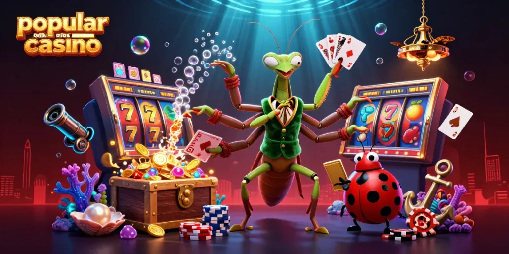 Celebrate wins at a popular online casino featuring dynamic characters and vibrant slot elements