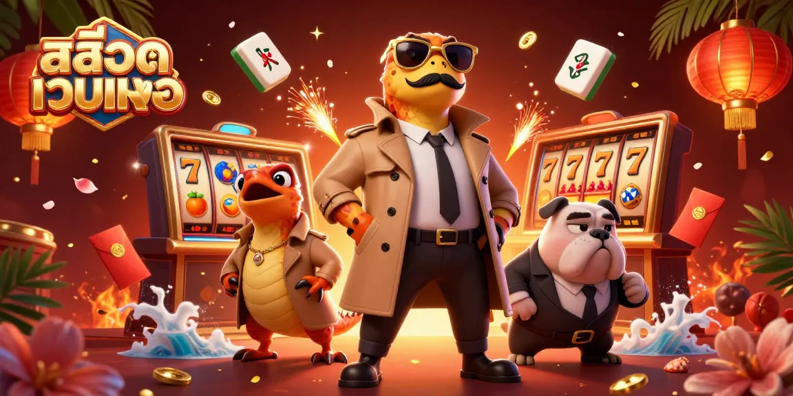 Engage in สล็อตเว็บตรง with excitement as cartoon raptors attempt VIP entry at a casino.