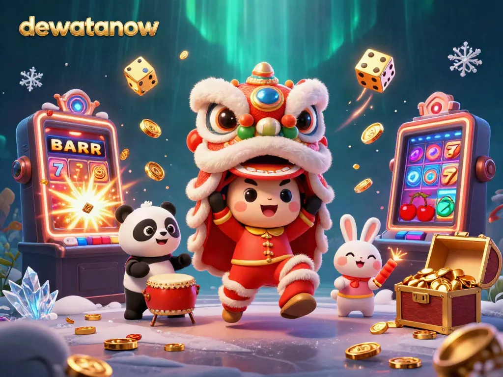 Menangkan jackpot di dewatanow dengan suasana kasino yang meriah dan tema Tahun Baru Imlek.